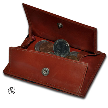 Magic Wallet Coin Pocket Burgundy