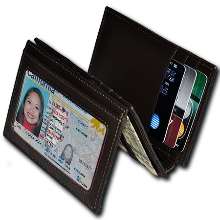 Magic Wallet Plus Window Brown